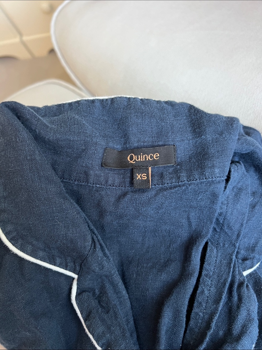 Linen Long Sleeve PJ Set - Picture 3 of 7